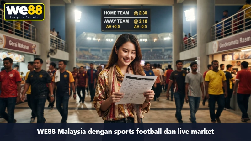 WE88 Malaysia dengan sports football dan live market